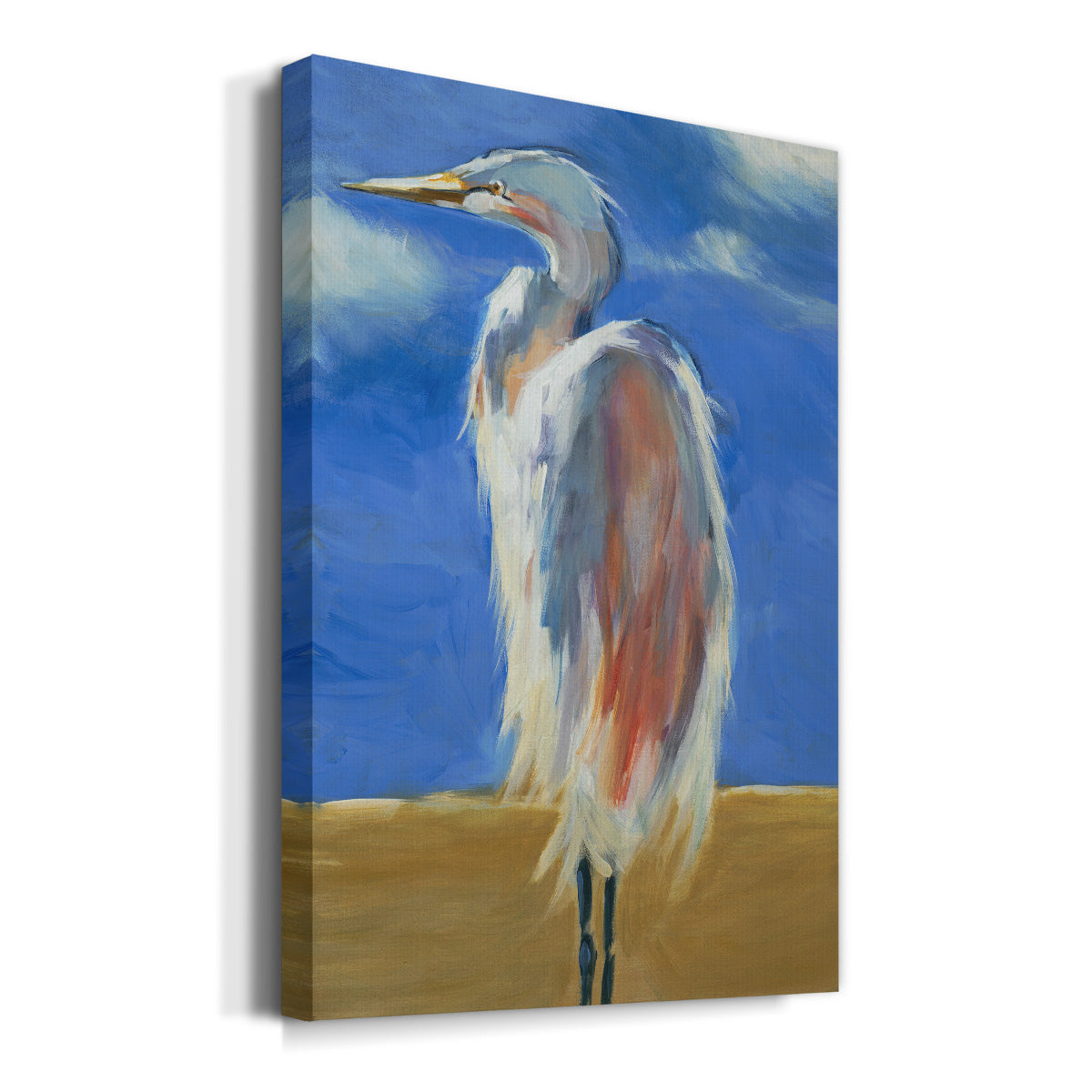 Blue Heron Premium Gallery Wrapped Canvas - Ready to Hang