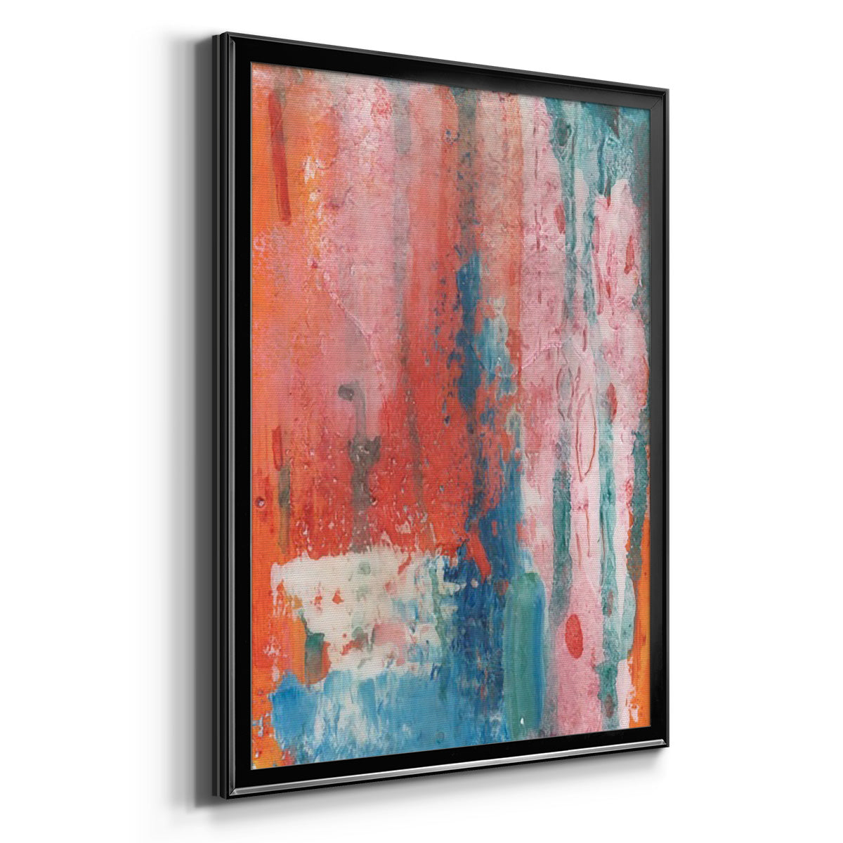 Spring Step I - Modern Framed Canvas Print