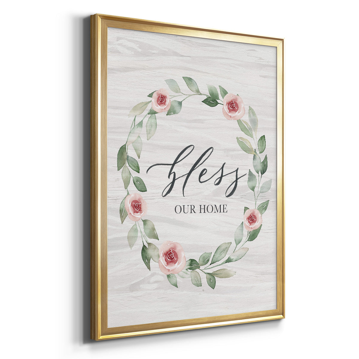 Bless Our Home - Modern Framed Canvas Print