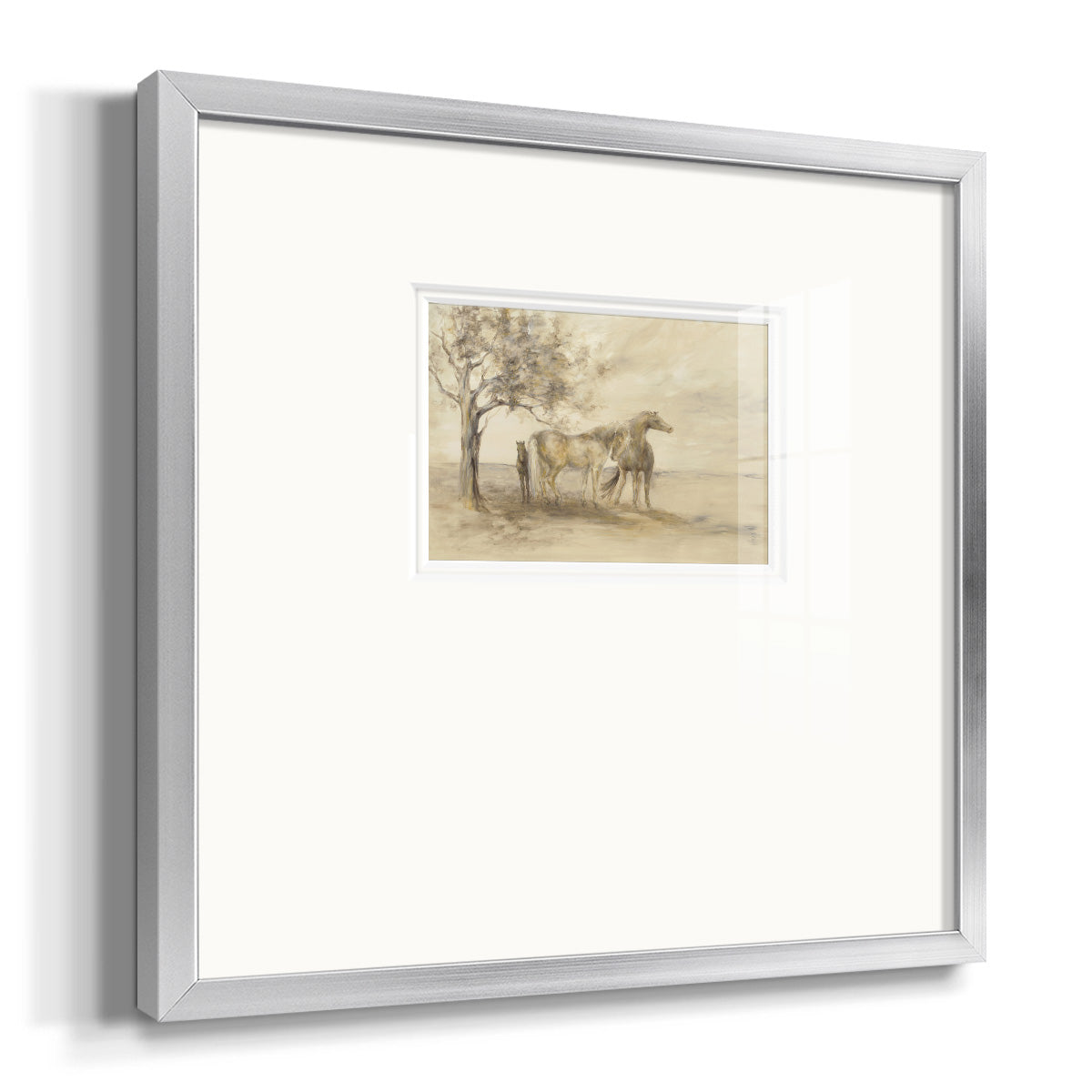 FAMILY TREE Premium Framed Print Double Matboard