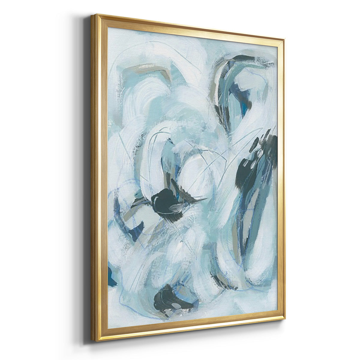 Fluid Receptor I - Modern Framed Canvas Print