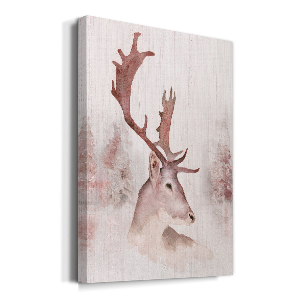 Blush Deer Premium Gallery Wrapped Canvas - Ready to Hang