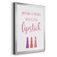 Little Lipstick - Modern Framed Canvas Print