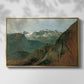 The Dachstein from the Plassen near Hallstatt, 1827 - Floater Framed Canvas Print