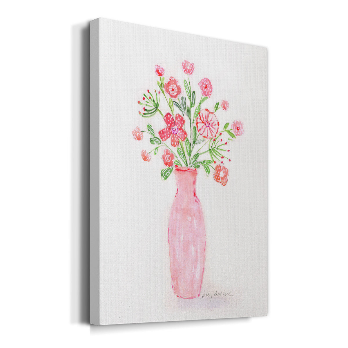 Boho Pinwheel Bouquet II Premium Gallery Wrapped Canvas - Ready to Hang