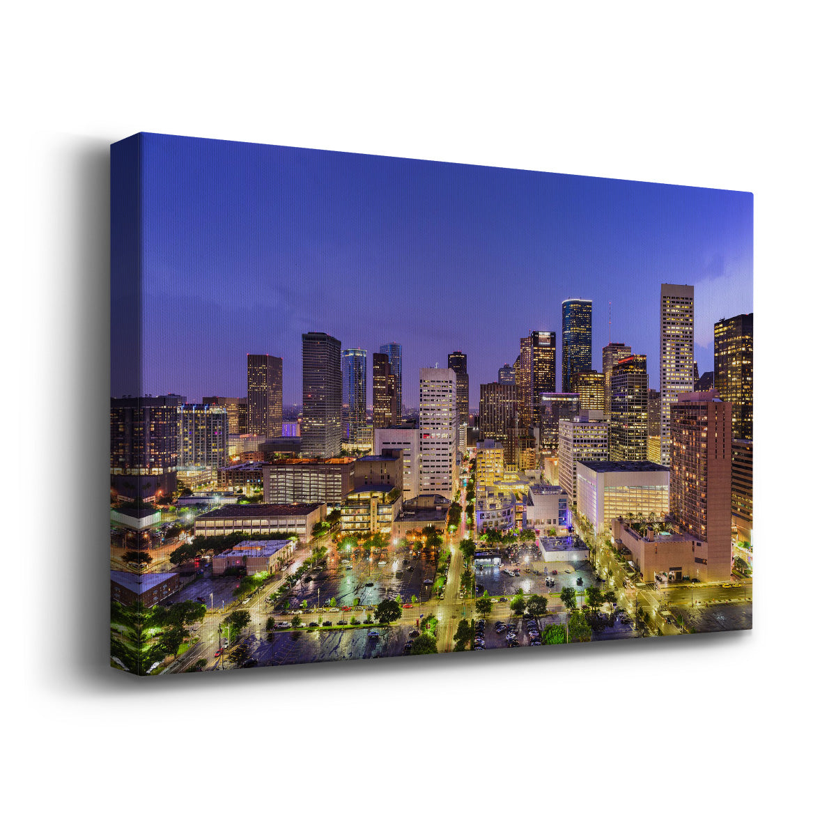 Houston Texas Skyline Premium Gallery Wrapped Canvas - Ready to Hang