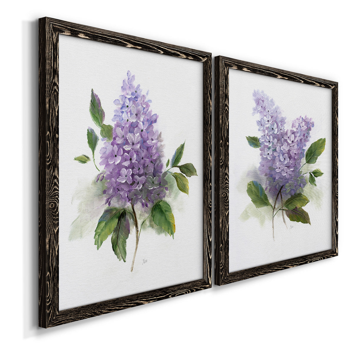 Lilac Romance I - Premium Framed Canvas 2 Piece Set - Ready to Hang