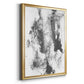 Graphite Abstract III - Modern Framed Canvas Print
