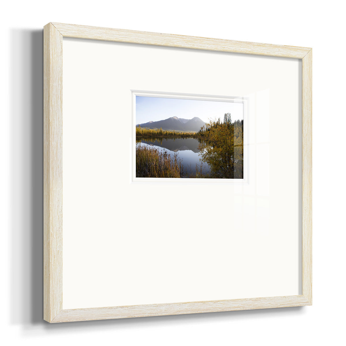 Low Light on Vermillion Premium Framed Print Double Matboard