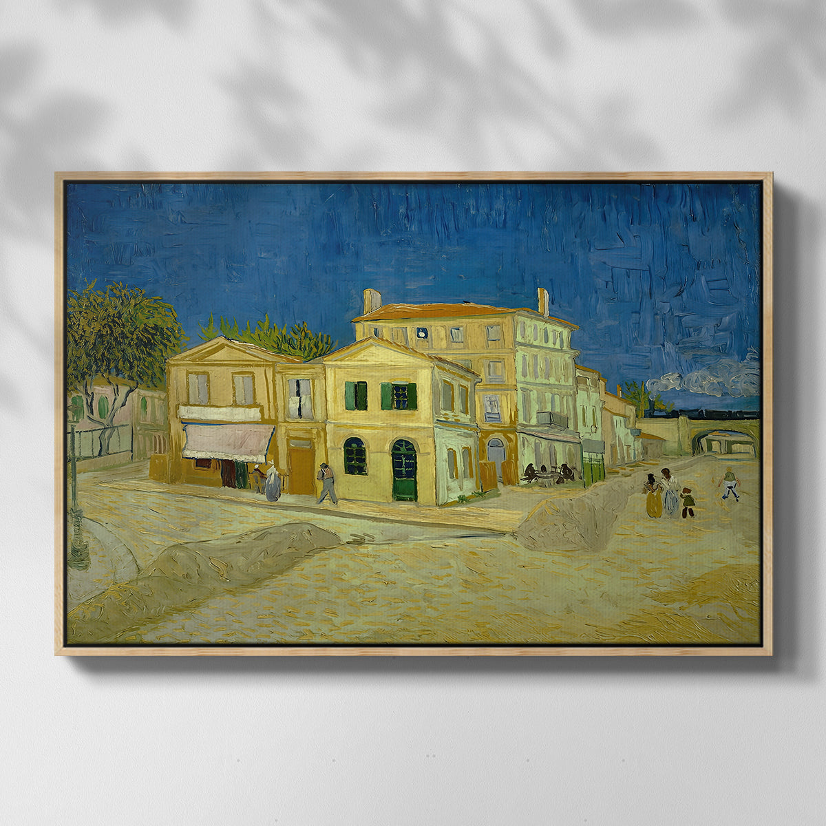 The Yellow House (The Street), 1888 - Floater Framed Canvas Print