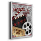 Movie Night II - Modern Framed Canvas Print