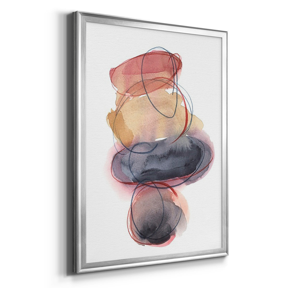 Balancing Act I - Modern Framed Canvas Print