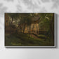 German Farm, 1859 - Floater Framed Canvas Print