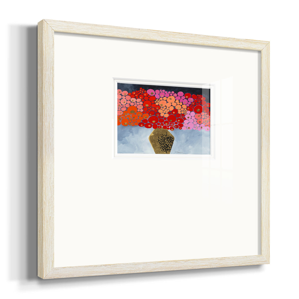 Red Poppies II Premium Framed Print Double Matboard