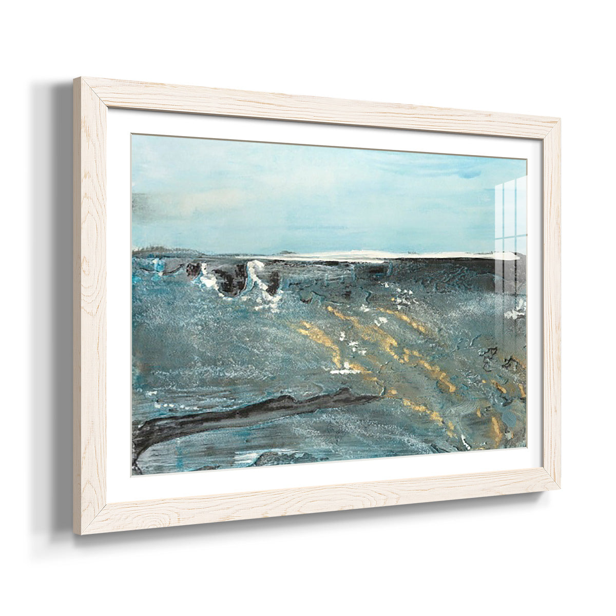 Flow of Love in Ocean II - Barnwood Framed Art Print