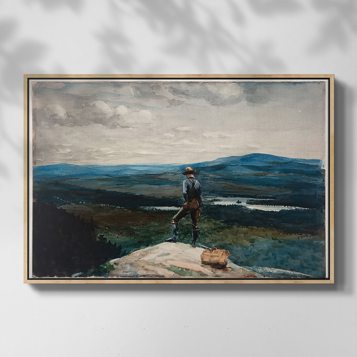 The Ranger, Adirondacks, 1882 - Floater Framed Canvas Print
