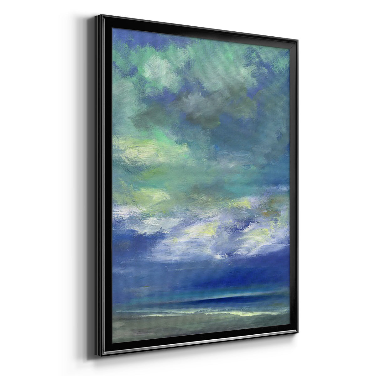 Island Midday - Modern Framed Canvas Print