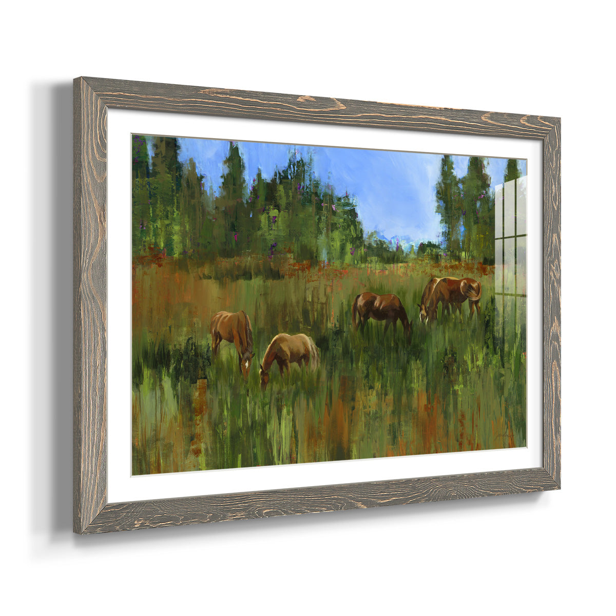 The Grass Is Always Greener - Barnwood Framed Art Print