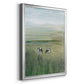 Out to Pasture II - Modern Framed Canvas Print