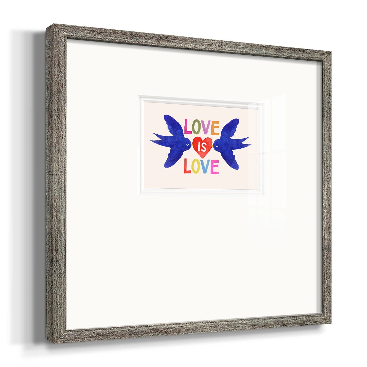 Love Loudly Collection A - Double Matboard Framed Print