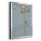 Wires V - Modern Framed Canvas Print