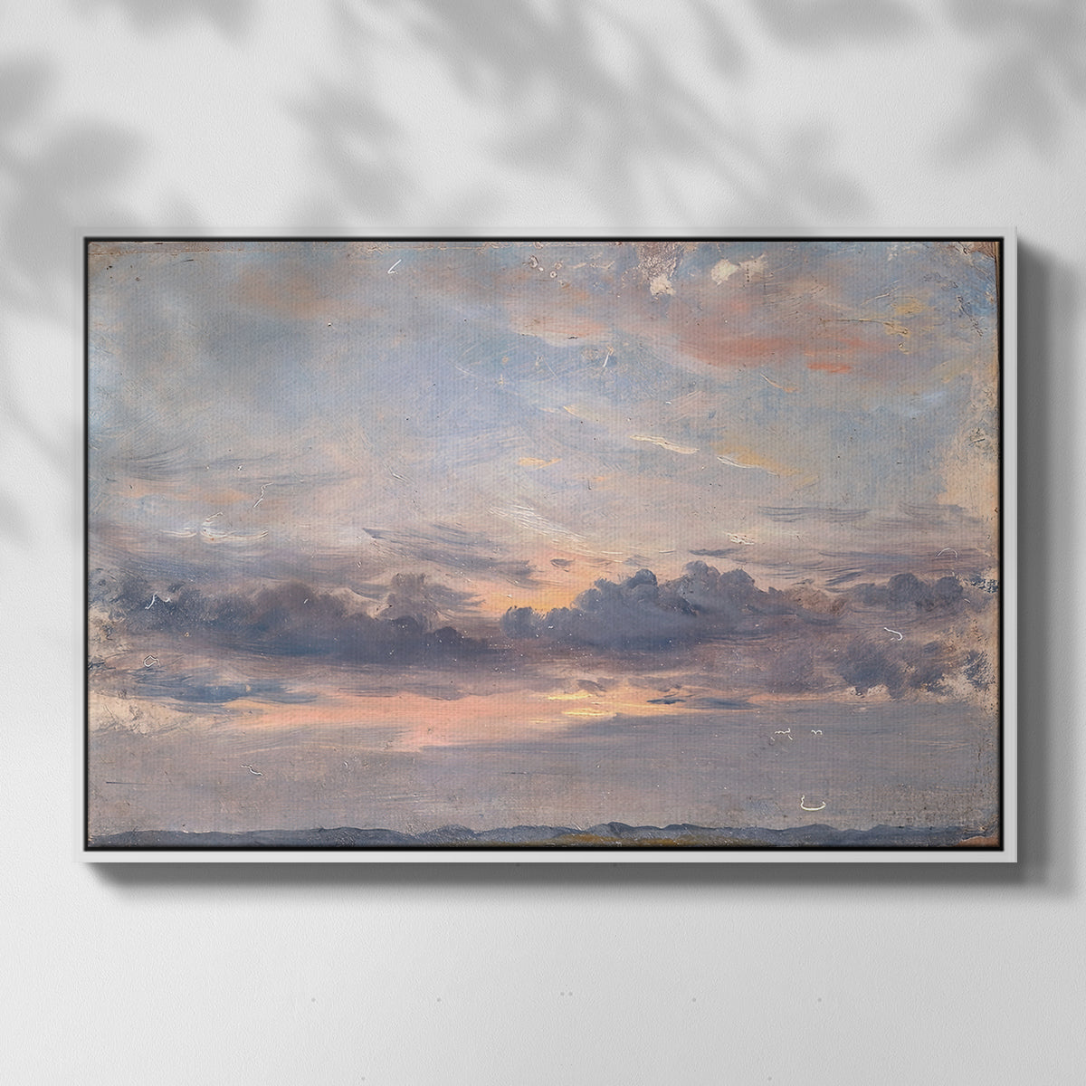A Cloud Study, Sunset, c. 1821-1822 - Floater Framed Canvas Print