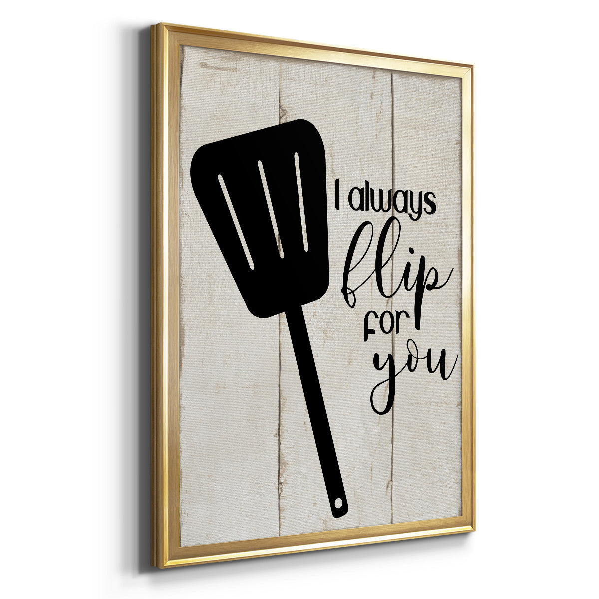 Flip For You - Modern Framed Canvas Print