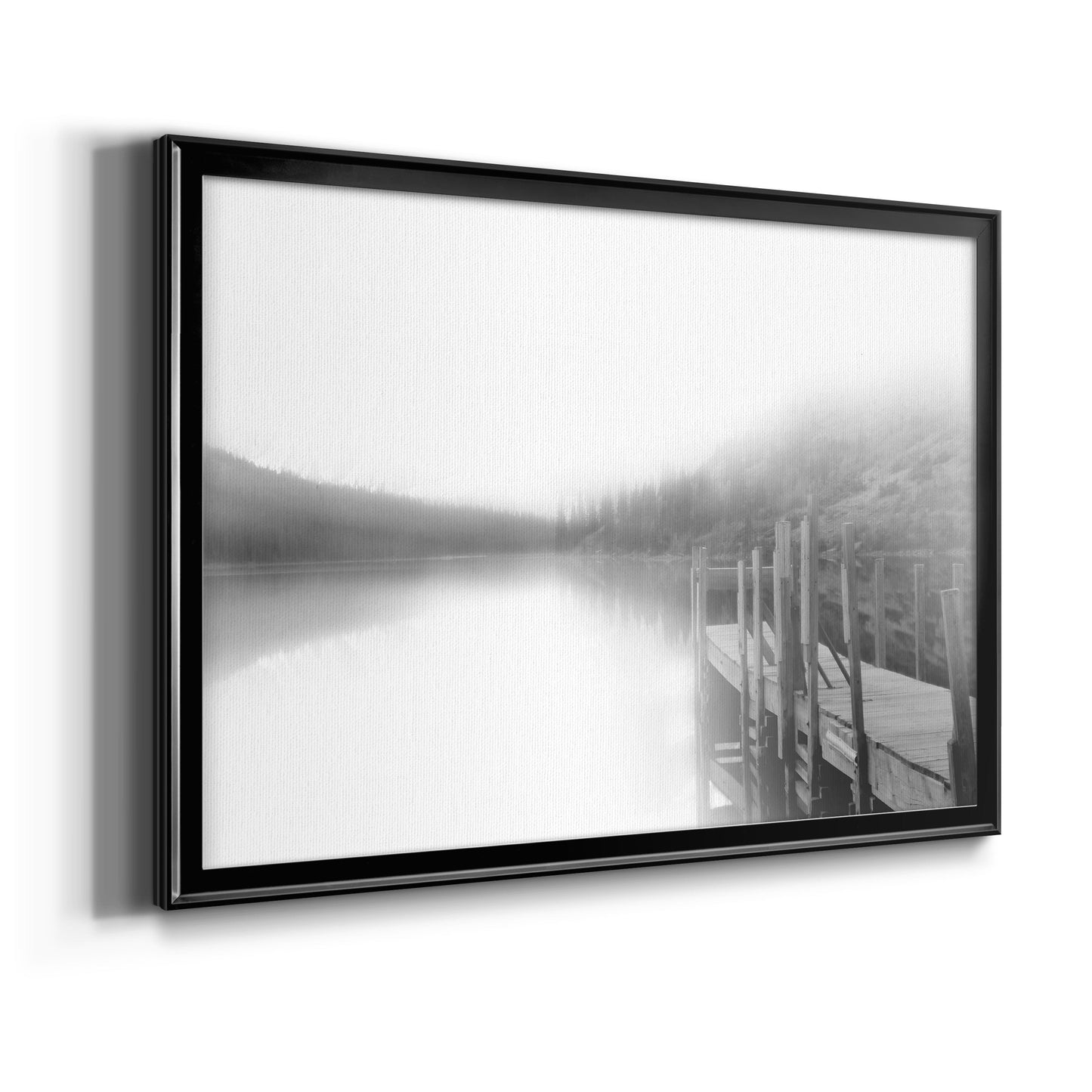 Mist on the Docks Premium Classic Framed Canvas - Ready to Hang