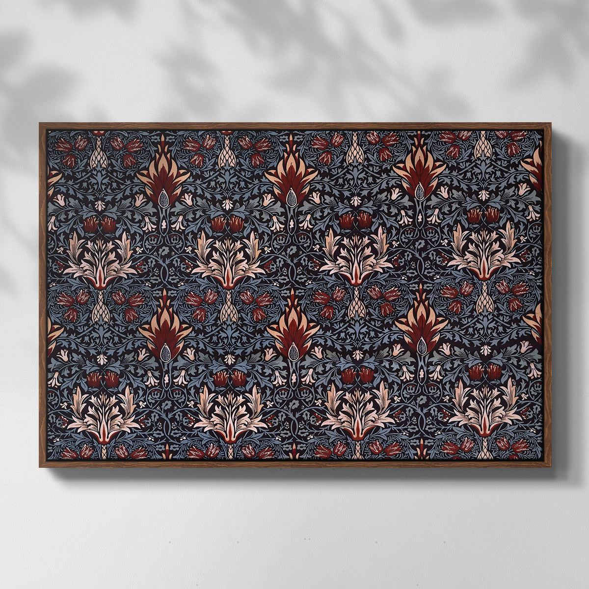 Snakeshead (Printed Textile), c. 1876 - Floater Framed Canvas Print