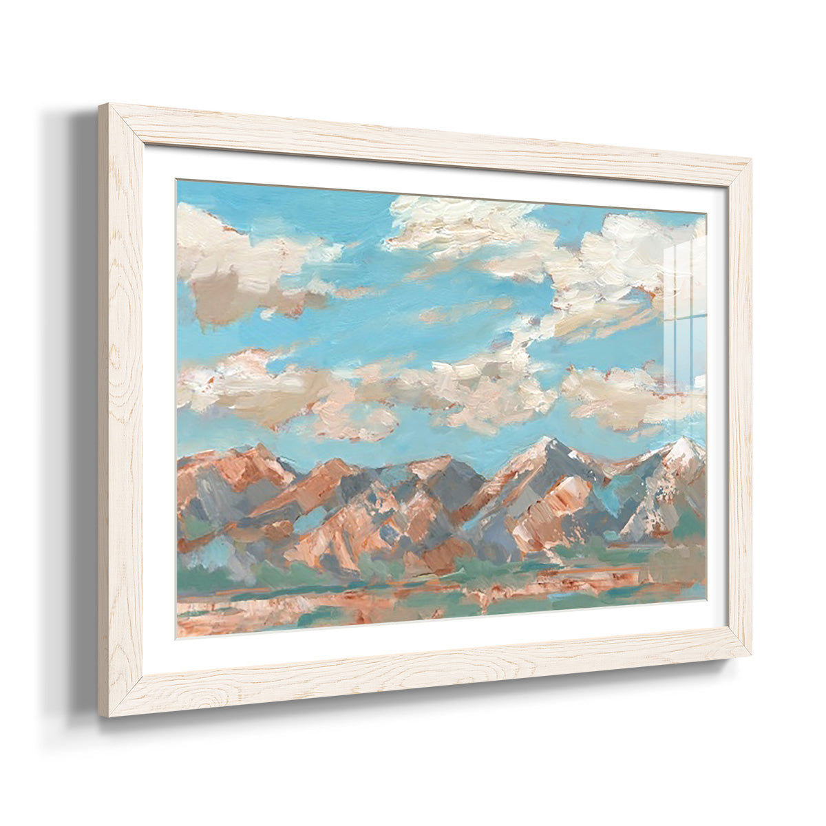 Pastel Western Vista I - Barnwood Framed Art Print
