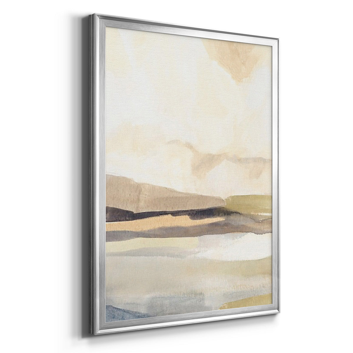 Slate Movement III - Modern Framed Canvas Print