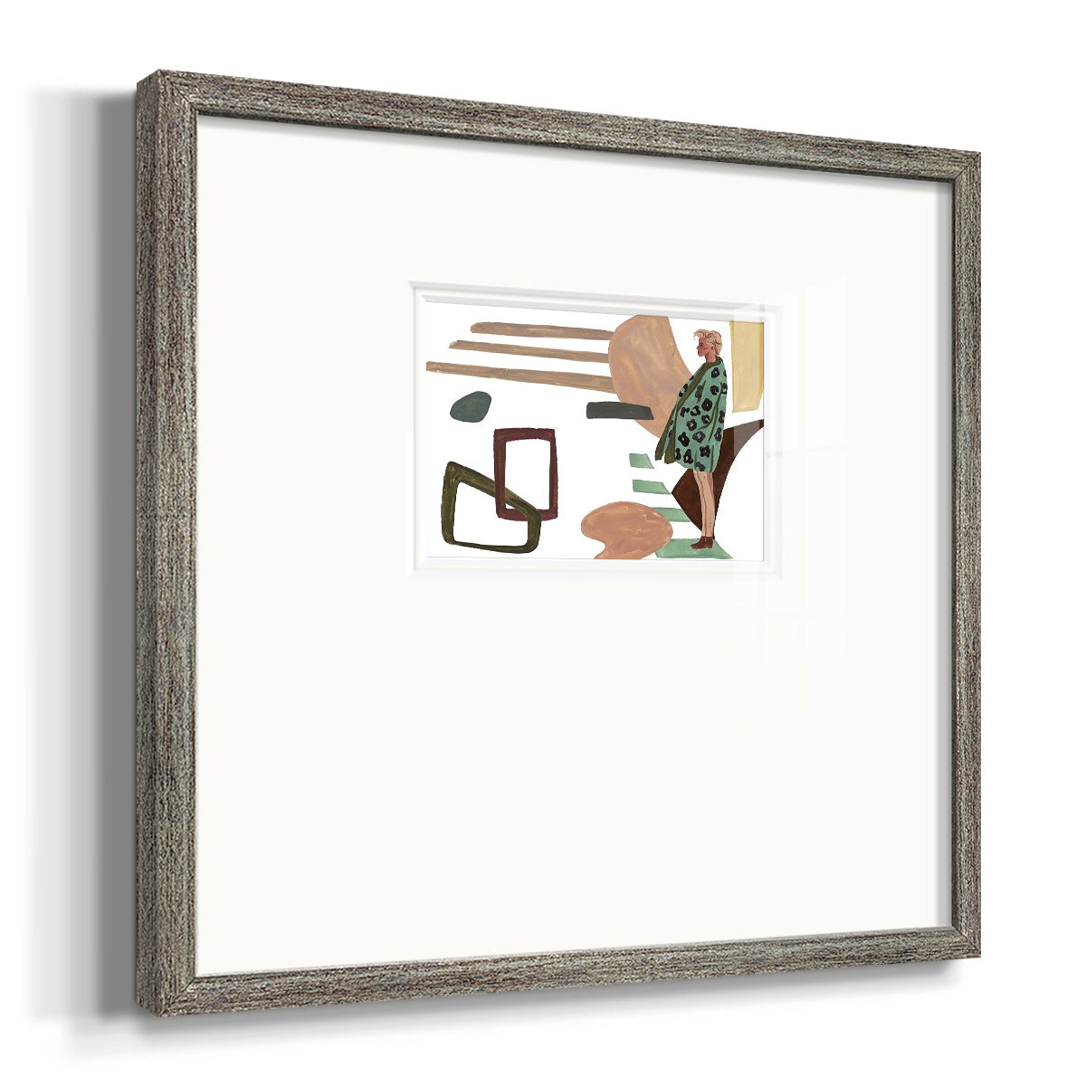 Vintage Vibes V Premium Framed Print Double Matboard