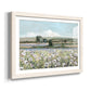 Vintage Poppy Valley - Barnwood Framed Art Print