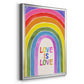 Love Loudly Collection B - Modern Framed Canvas Print