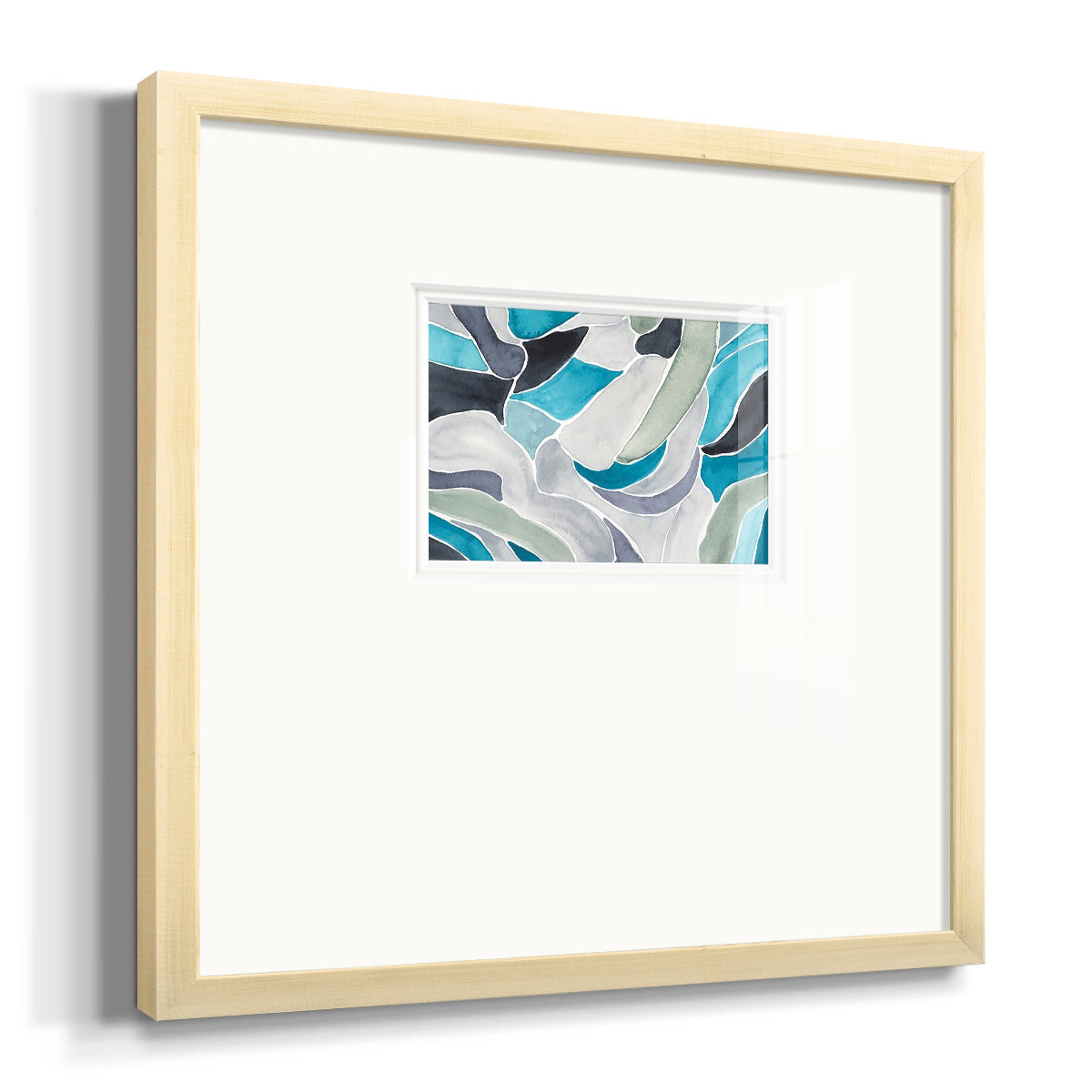 Subtle Billows I Premium Framed Print Double Matboard