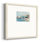 Turquoise Cliff Wall II Premium Framed Print Double Matboard