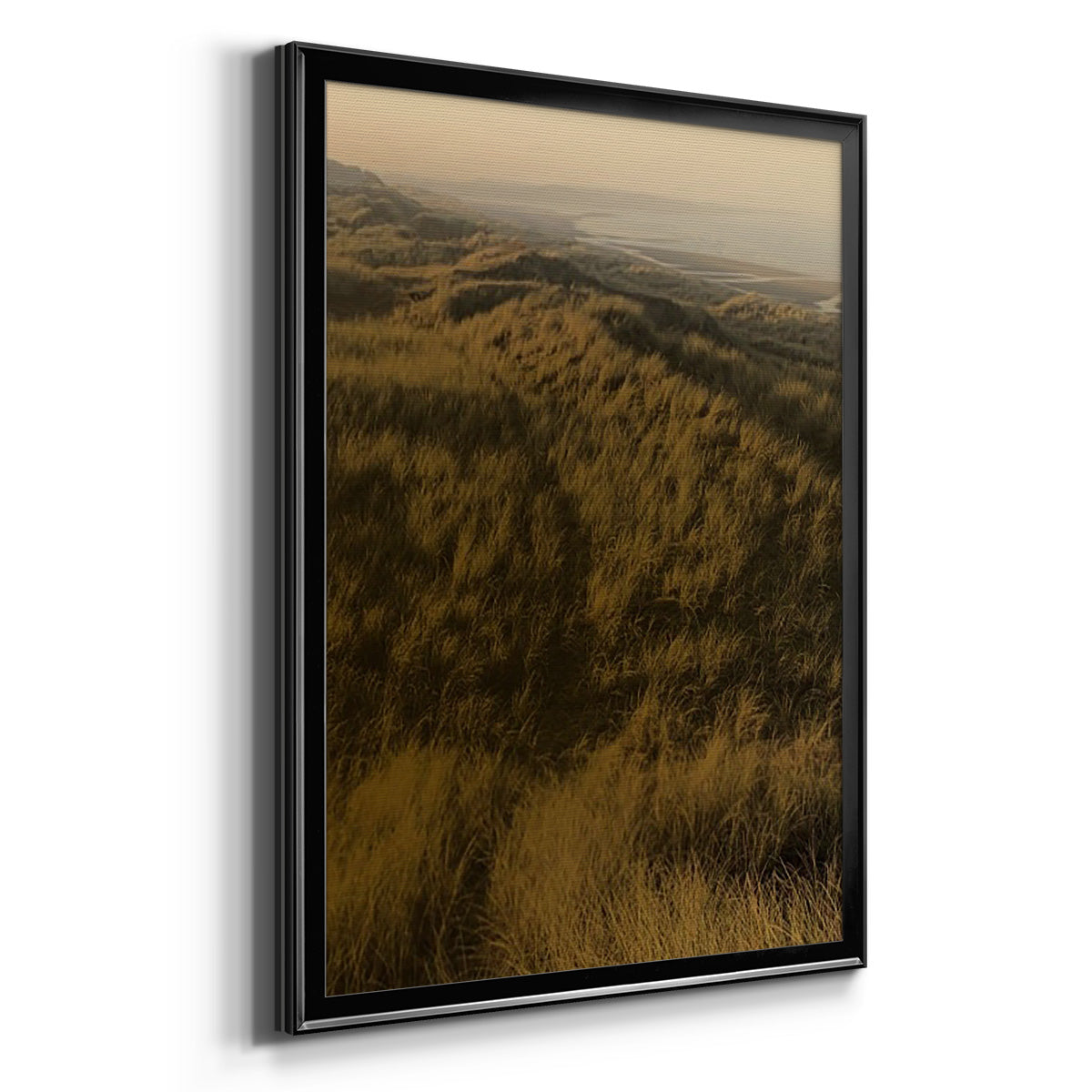 Golden Fog II - Modern Framed Canvas Print