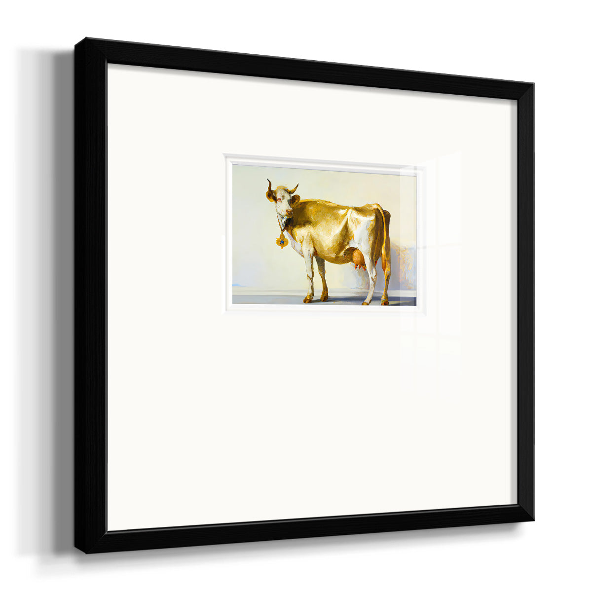 Gold Cow Premium Framed Print Double Matboard