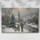 Soft Linen Carol - Canvas Art Print