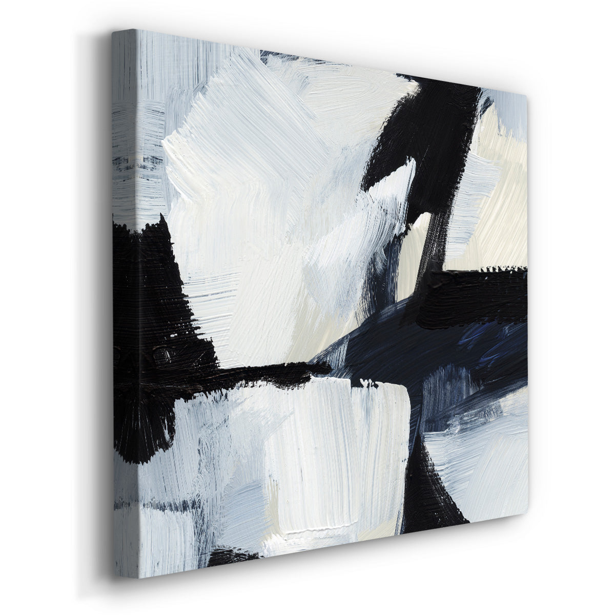 Expressive Monochrome IV - Canvas Art Print