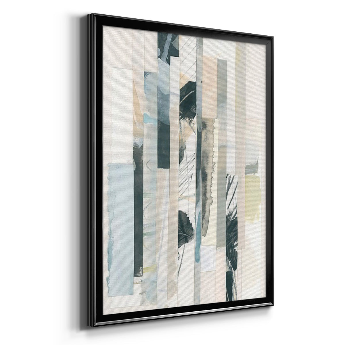 Paper Strata II - Modern Framed Canvas Print
