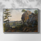 Landscape with the Balbersteine near Miesenbach, 1839 - Floater Framed Canvas Print