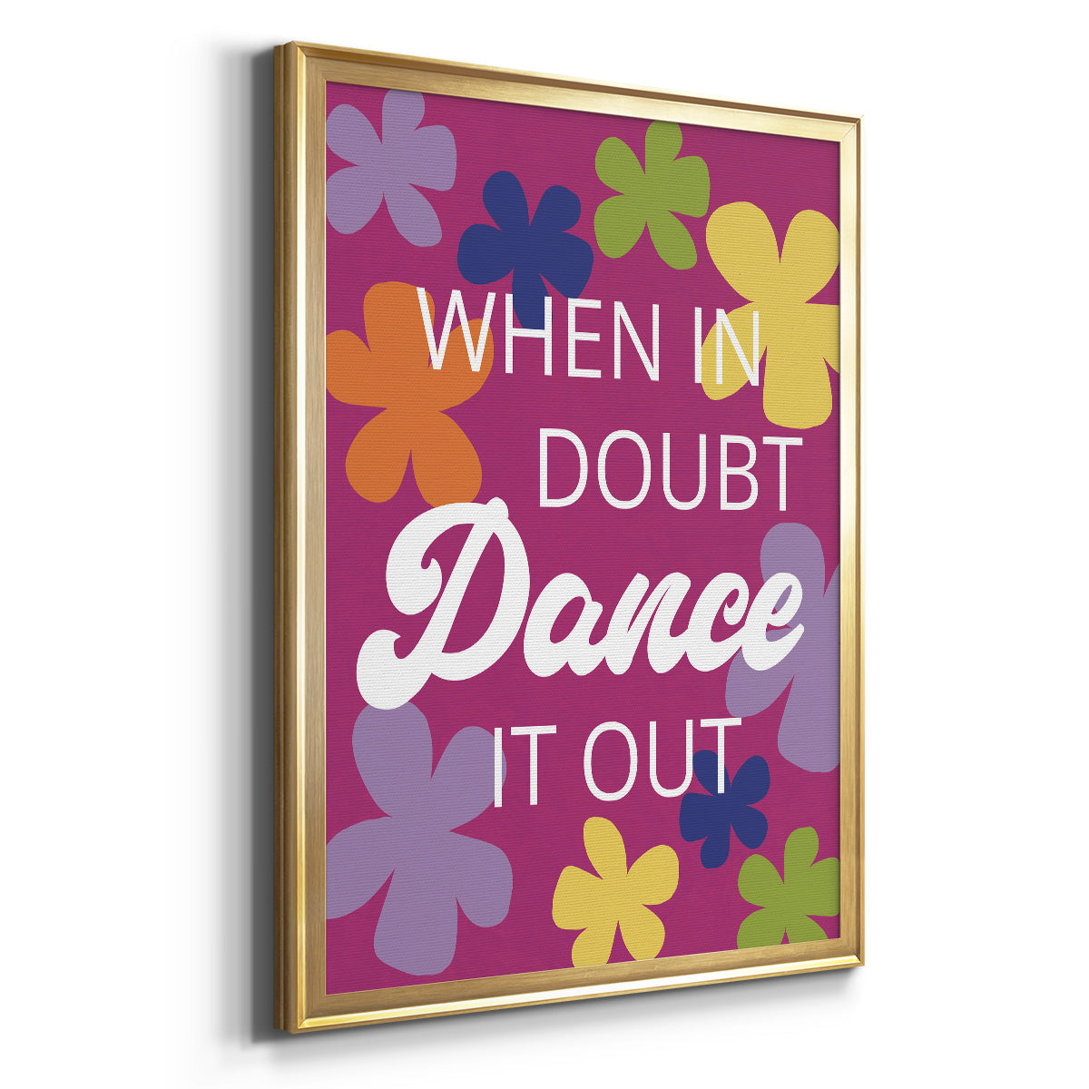 Dance It Out - Modern Framed Canvas Print