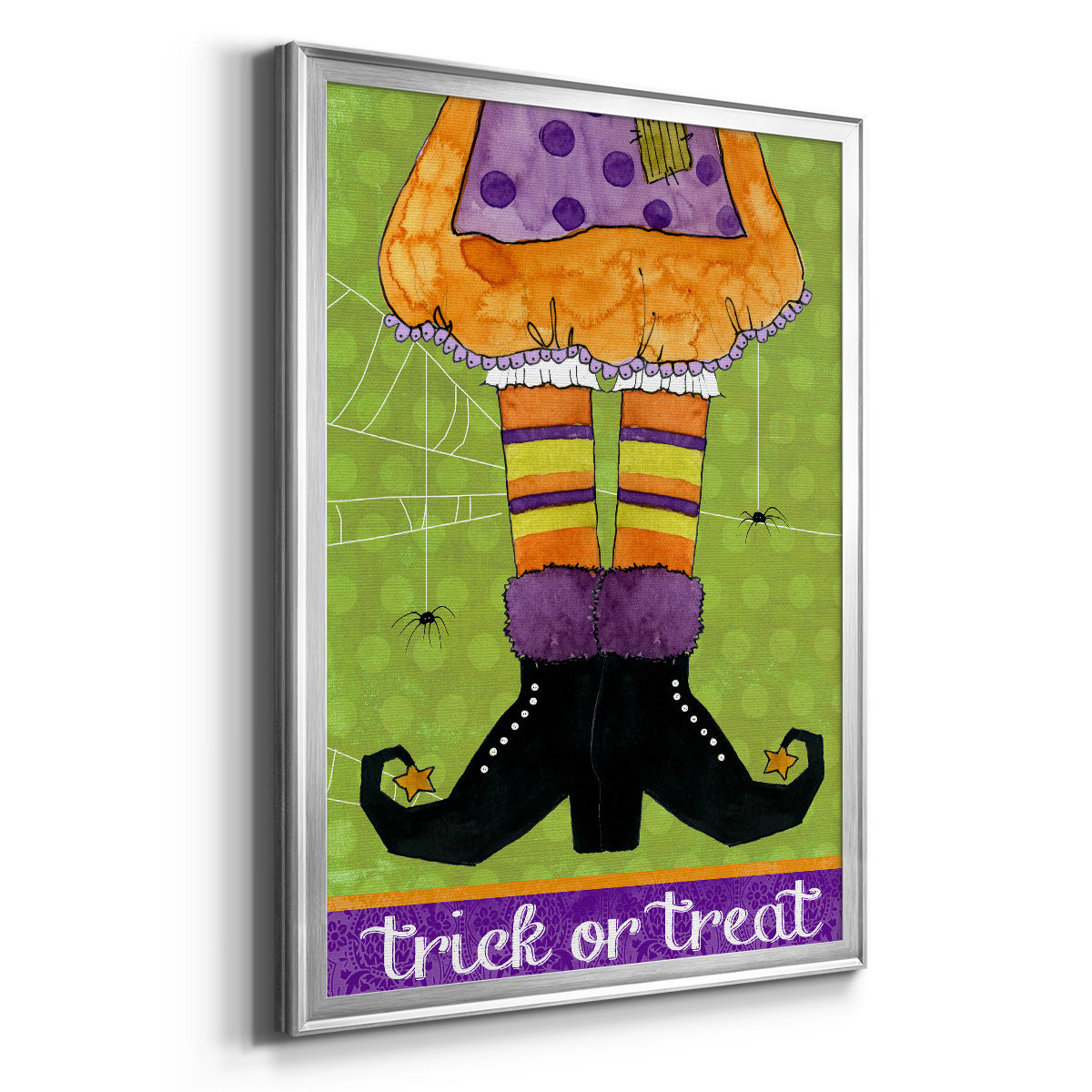 Trick or Treat - Modern Framed Canvas Print