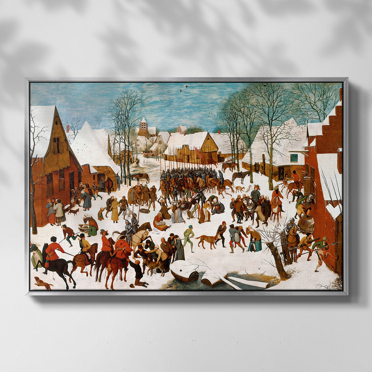 Massacre of the Innocents, c. 1565-1567 - Floater Framed Canvas Print