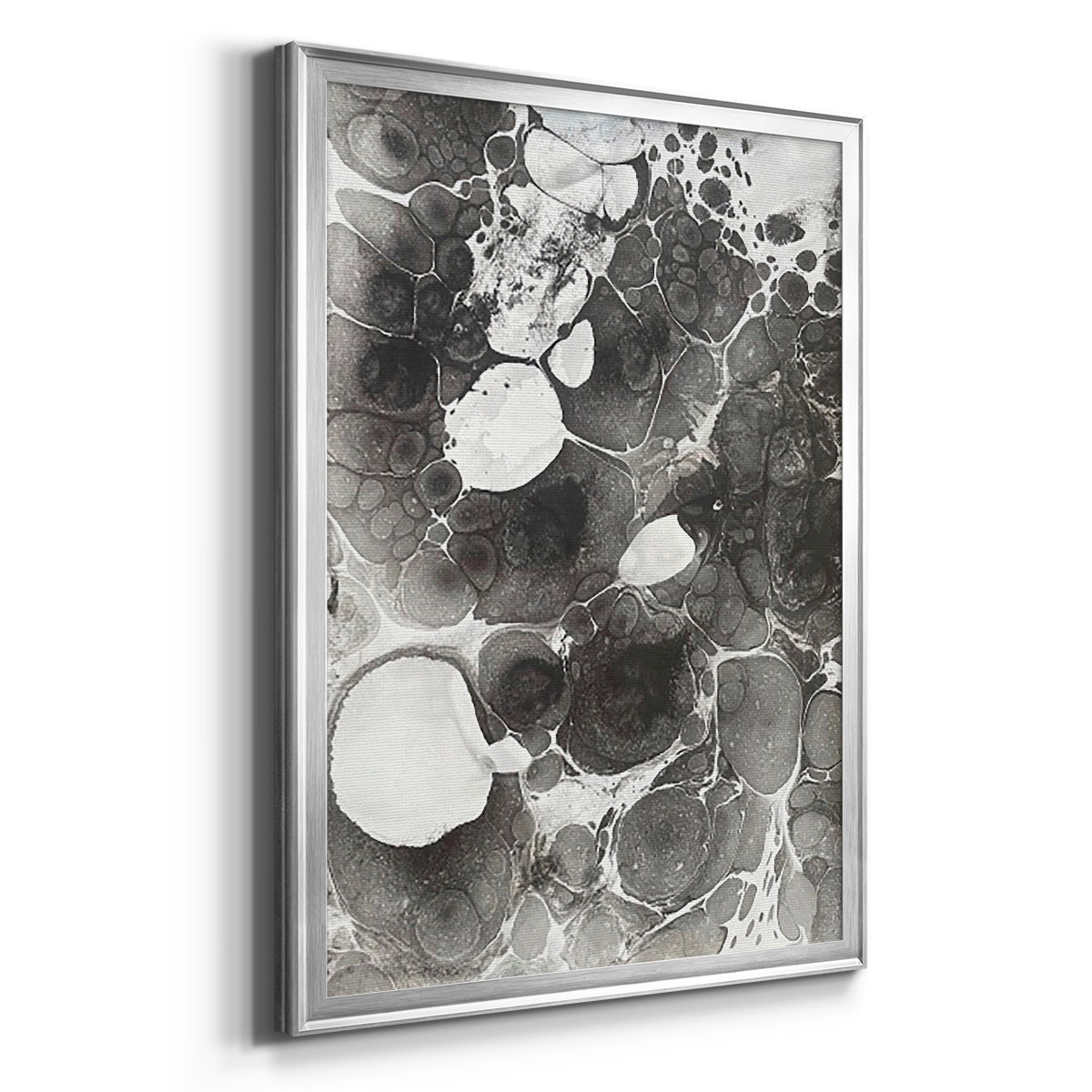 Marbling IV - Modern Framed Canvas Print