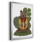 Hot Chocolate Bear - Modern Framed Canvas Print