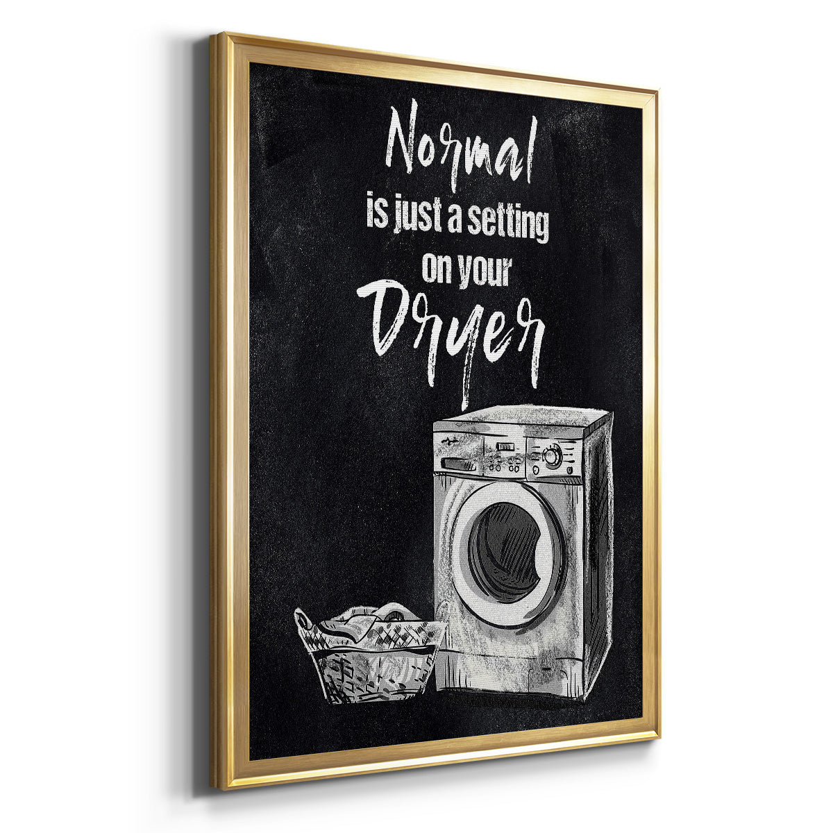 Normal Is Just A Setting - Modern Framed Canvas Print