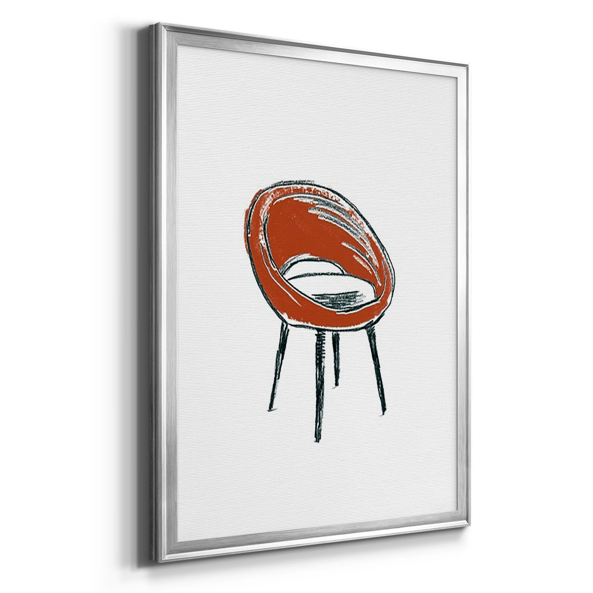 Take a Seat V - Modern Framed Canvas Print