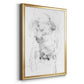 Graphite Abstract IV - Modern Framed Canvas Print